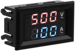  Digitális beépíthető feszültség áramerősség mérő AC 100A/500V