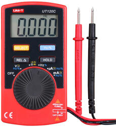  UT120C szuper lapos zsebméretű digitális multiméter