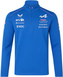  Alpesi tréningfelső, csapat, negyedig cipzáras, kék - XL