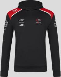  Haas F1 kapucnis pulóver, csapat, fekete - XL