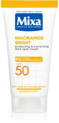 Mixa Niacinamide Bright korrekciós krém a sötét foltok ellen SPF 50 50 ml