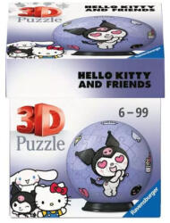 Ravensburger 55 db-os 3D puzzle - Hello Kitty és Barátai Balls - Kuromi (11629) (11629)