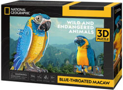 CubicFun DS1097 - National Geographic, Kéktorkú Ara - 94 db-os 3D puzzle (3D-DS1097)