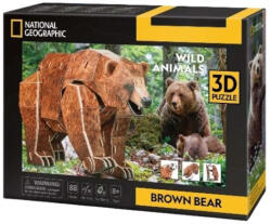 CubicFun DS1096 - National Geographic, Barnamedve - 88 db-os 3D puzzle (3D-DS1096)