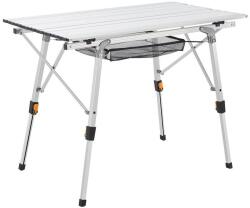 Juskys Masă camping aluminiu cu raft, înălțime reglabilă, 90x52 cm (300511)