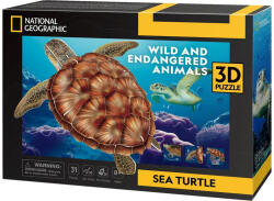 CubicFun DS1080 - National Geographic, Teknős - 31 db-os 3D puzzle (3D-DS1080) - gyerekjatekbolt