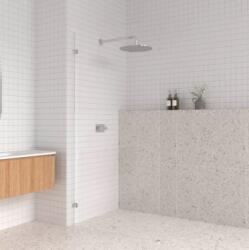 AREZZO design design CLEAR walk-in zuhanyfal, átlátszó 1000x2000 szálcsiszolt nikkel (AR-AS1100200+AR-ASPRBN)