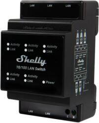 Shelly lan switch, cu 5 porturi, 10 100mbps, compatibil sina din (3800235266830)