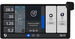 Shelly display smart cu intrerupator integrat shelly wall display x 2 silver, ecran 6.95 , integrare nativa home assistant (3800238072308)