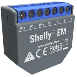Shelly em contor de energie monofazat cu 2 canale cu controlul contactorului (3800235262207)