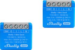 Shelly pachet 2x shelly 1 mini gen4 , releu inteligent wifi, zigbee, matter, bluetooth (3800238070793)