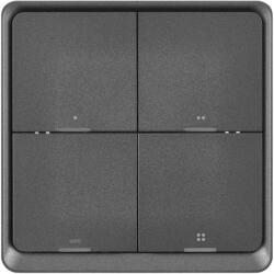EMOS Intrerupator inteligent cvadruplu emos gosmart ip-2004zb, zigbee 3.0, alimentare cr 2430 3 v, negru (107-IP-2004ZB)