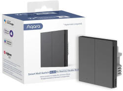 Aqara intrerupator inteligent aqara h1 double rocker, nu necesita nul, 2 canale, zigbee, gri (ws-euk02-g) (6975833354931)