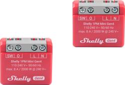 Shelly pachet 2x shelly 1pm mini gen4 , releu inteligent wifi, zigbee, matter, bluetooth cu masurare consum (3800238070816)