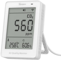 SONOFF airguard co2 - monitor inteligent co2 cu matter over wi-fi pentru calitatea aerului (sawf-08p) (6920075743258)
