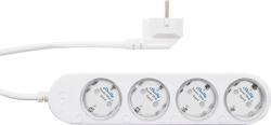 Shelly power strip 4 gen4 alb , prelungitor inteligent cu 4 prize si masurare consum (3800238070564)
