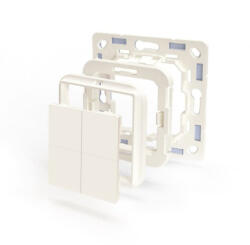 Shelly comutator de perete shelly blu wall switch 4 + rama busch-jaeger (3800235266946)