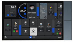 Shelly wall display xl silver , panou tactil smart 10.1, ³ pentru control central al casei (3800238071691)