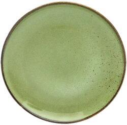 CreaTable Nature Desszert tányér, zöld, magasság: 30 mm, átmérő: 210 mm