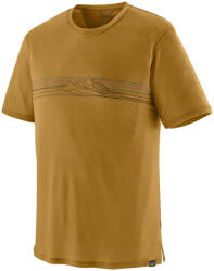 Patagonia M's Cap Cool Merino Blend Graphic Shirt férfi póló L / barna/narancssárga