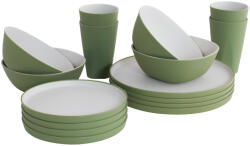 Outwell Gala 4 Person Dinner Set edénykészlet zöld