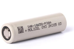 MOLICEL INR18650-P28A nagy terhelhetőségű tölthető li-ion akkumulátor