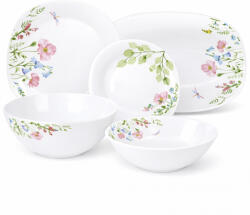 Luminarc OPAL Szögletes Porcelán Étkészlet - 20 részes, Réti Virág mintával (219013)