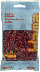 Hama Margele de calcat Hama midi rosu maroniu 1000 buc in pungulita (Ha207-118)