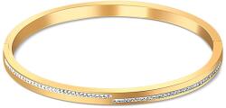 JVD Brățară solidă placată cu aur cu zircon SSSB0055XI8GO 7 x 5, 9 cm