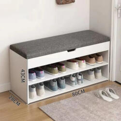 Primbútor Cipősszekrény 80 x 28 x 44 cm BC FUR1642-80