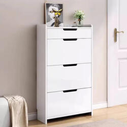 Primbútor Cipősszekrény 80 x 33 x 50 cm Fehér CS06-80