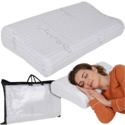  Iso Trade Ruhhy Ortopéd Memóriahabos Párna 49x30x9, 5 cm, Fehér