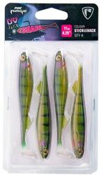  FOX RAGE Fox Rage Slick Shad Ultra UV 11cm Stickleback x 4