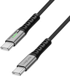 LogiLink USB 3.2 Gen2x2 Type-C apa-apa adat- és töltőkábel 20Gbps, 240W fekete 1m (CU0442) (CU0442)