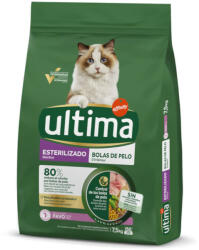 Affinity 7, 5kg Ultima Sterilized Hairball pulyka száraz macskatáp 6kg+1, 5kg ingyen