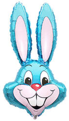 GoDan Nyuszi alakú fólia lufi - kék, 36 cm