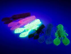 FOX RAGE Floating Creature Crayfish UV Chartreuse 9cm 6x (NRI013)
