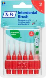 TePe fogköz kefék, piros, 6 db, buborékfólia (19-114)