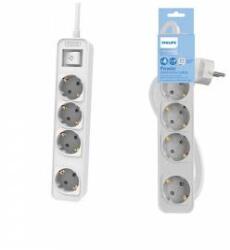 Philips POWER LOOSENER PHILIPS POWER STRIP WHITE 4 SOCKETS 3M CHP2144WB/60