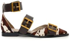 AllSaints balerini din piele Sutton Shoe PPY2-OBD2S4_01X