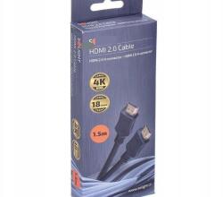 Solight HDMI 2.0 Összekötő Fekete 1.5m SSV12215 (SSV12215) (SSV12215)