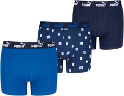 PUMA Elements Printed Boxers 3P Mărime copii: 128 / Culoare: albastru/albastru deschis (93896701)