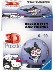 Ravensburger 11629 - Hello Kitty és Barátai Balls - Kuromi - 55 db-os 3D puzzle (11629)