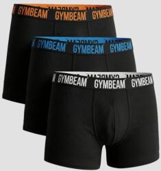 GymBeam Férfi FIT 3Pack boxeralsó Black L