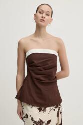 Abercrombie & Fitch vászon felső - barna XS