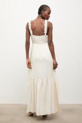 ANSWEAR nyári lenvászon ruha - bézs L - answear - 38 990 Ft