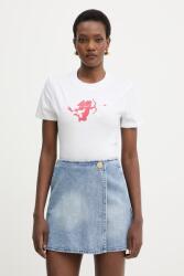 Giorgio Armani t-shirt női pamut - fehér XS - answear - 15 190 Ft