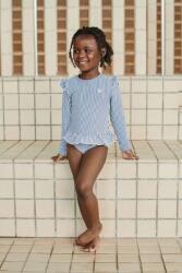 Liewood gyerek hosszú ujjú fürdőruha Sille Seersucker Swimsuit - kék 98