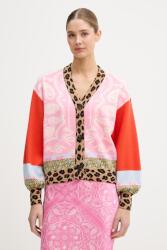 Never Fully Dressed női viszkóz Kardigán - rózsaszín L