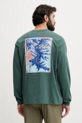 Jack Wolfskin hosszúujjú férfi pamut Confident - zöld L